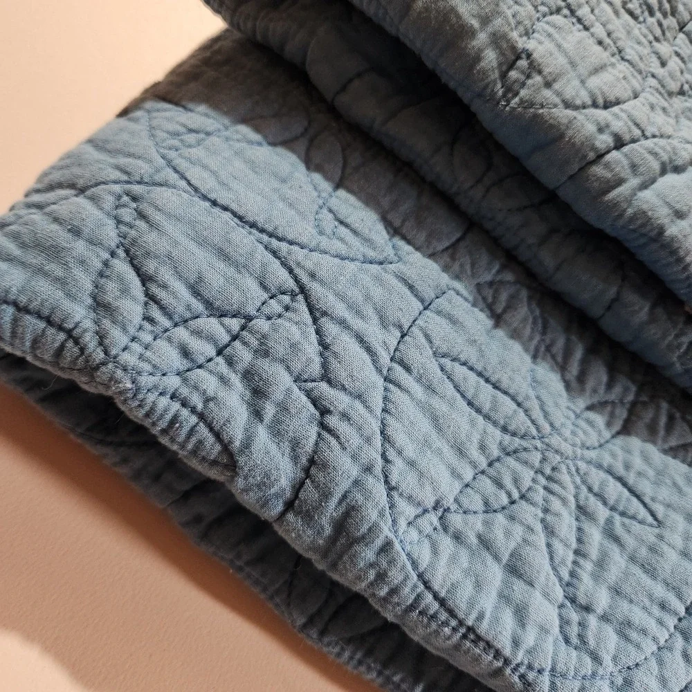 Hotel Balfour 100% Cotton Quilted Standard Pillow Shams Set of 2 Cottagecore